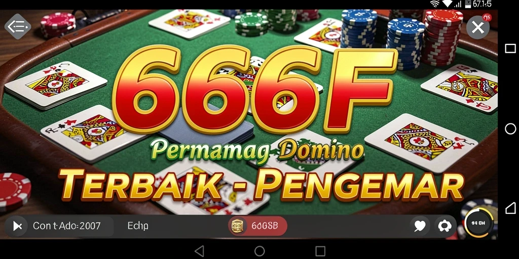 Screenshot gameplay 666F yang menunjukkan aksi seru bermain domino.