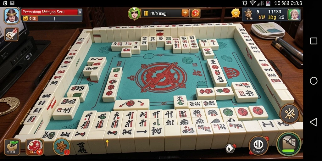Tampilan gameplay Mahjong yang seru di 8ID, penuh warna dan tantangan.