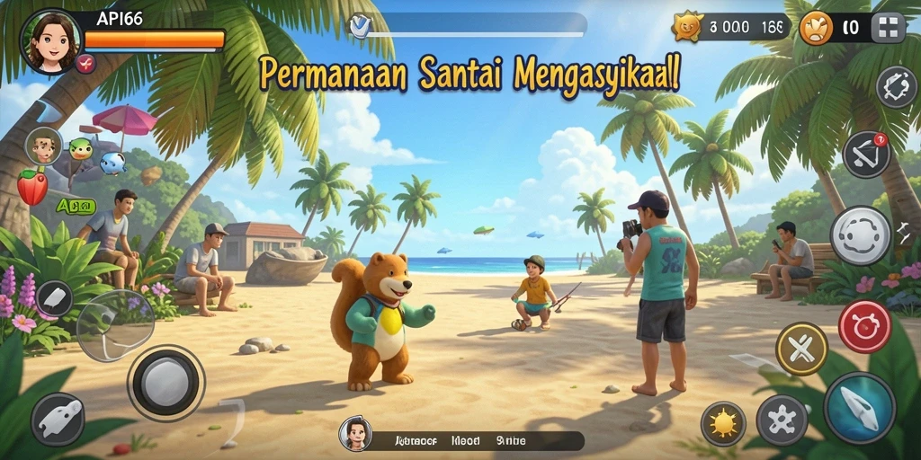 Screenshot menunjukkan gameplay seru dari API66 yang menarik.