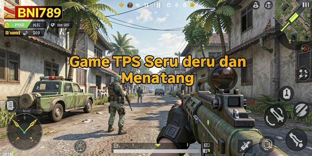 Screenshot gameplay BNI789 yang menampilkan aksi mendebarkan dan karakter yang dinamis.