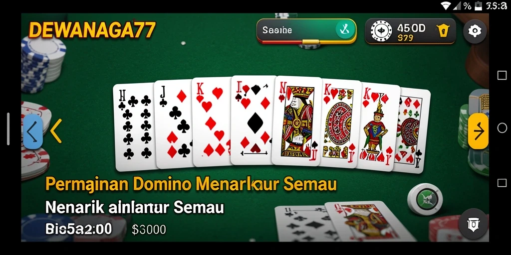 Tampilan screenshot gameplay DEWANAGA77 yang seru dan interaktif.