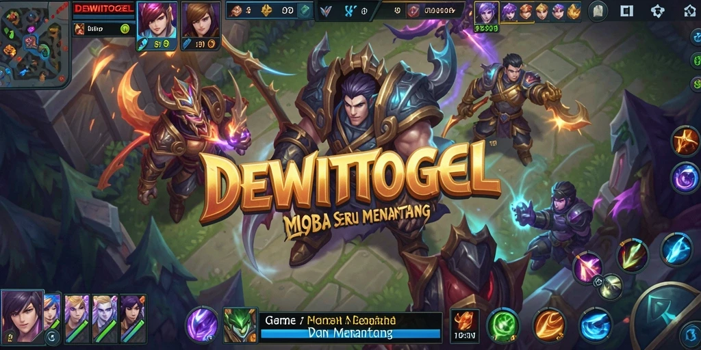 Screenshot gameplay DEWITOGEL menunjukkan pertarungan seru antara karakter.