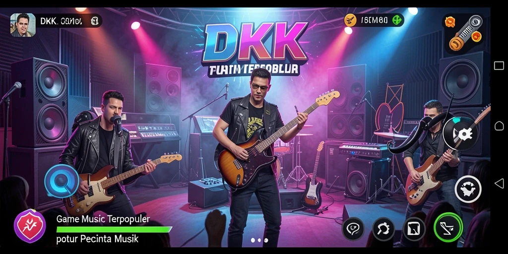 Tampilan gameplay DKK yang menarik dan penuh warna.