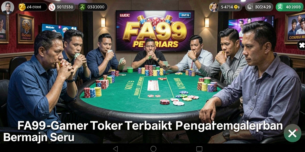 Tampilan menarik dari gameplay Poker di FA99 yang menghadirkan keseruan.