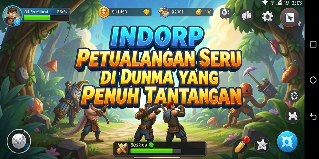Tampilan gameplay menegangkan saat menjelajahi dunia <strong>INDORP</strong>.