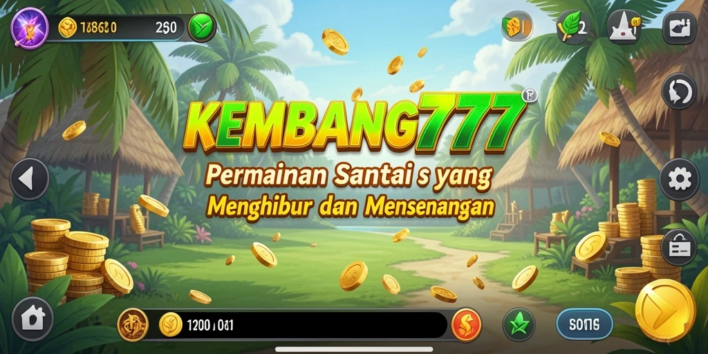 Tampilan gameplay menarik KEMBANG777 yang penuh warna.