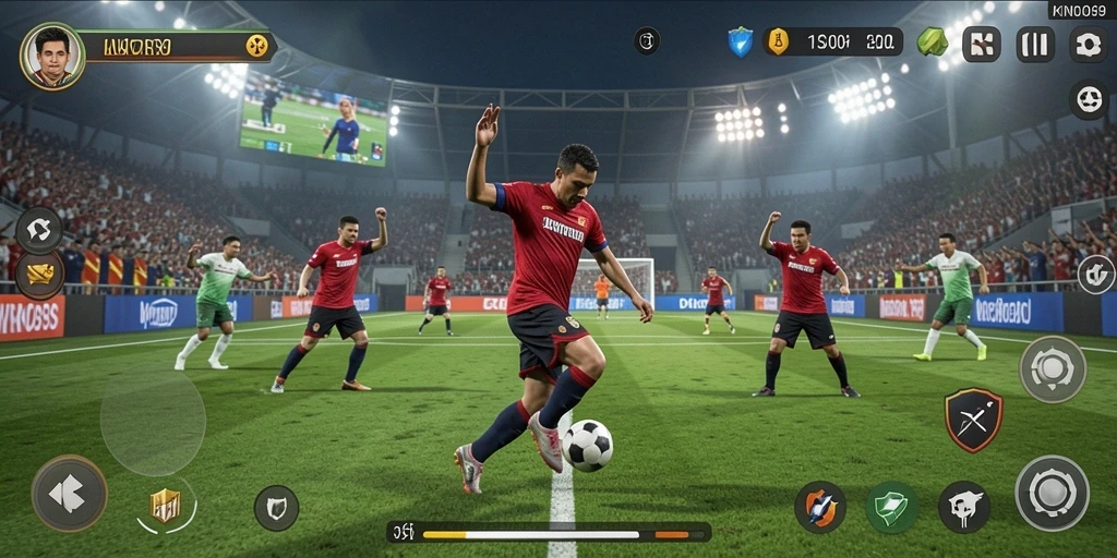 Tampilan gameplay KNO89 yang menegangkan dan penuh aksi olahraga.