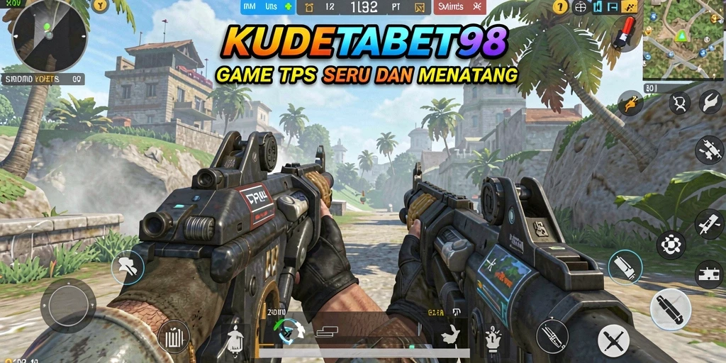 Screenshot gameplay KUDETABET98 menampilkan aksi tembak-tembakan yang seru