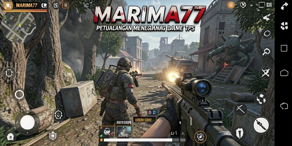 Gameplay seru dan mendebarkan dalam MARIMA77 dengan aksi TPS.