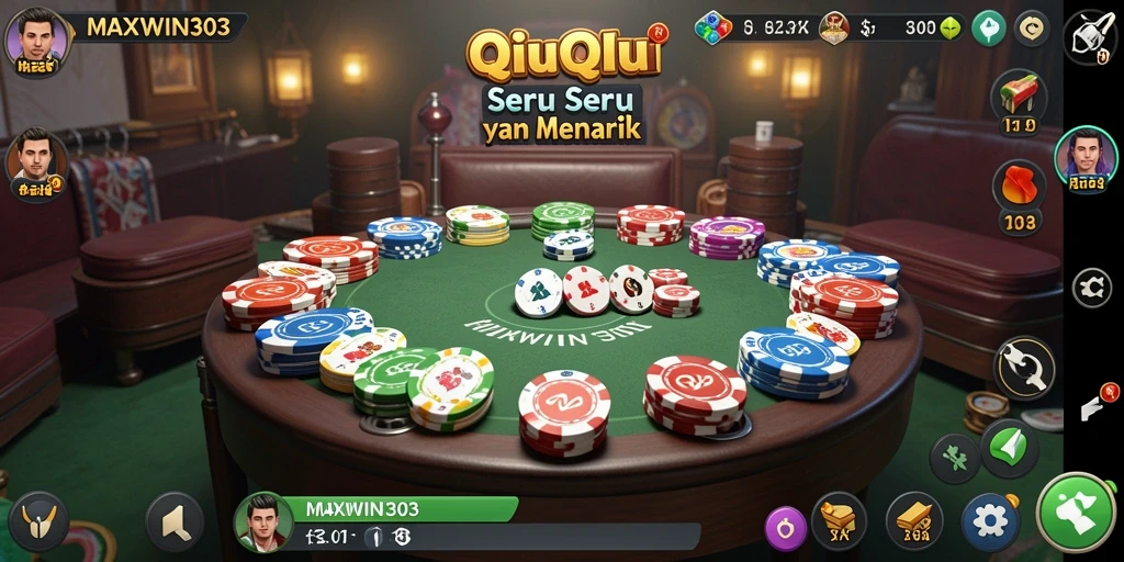 Tampilan gameplay QiuQiu yang menarik dan seru di MAXWIN303.