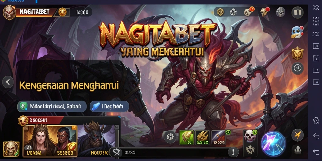 Tampilan gameplay NAGITABET yang menegangkan dan penuh atmosfer horor.