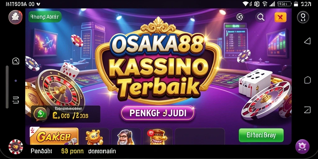 Screenshot gameplay OSAKA88 menampilkan berbagai permainan Kasino yang menarik.