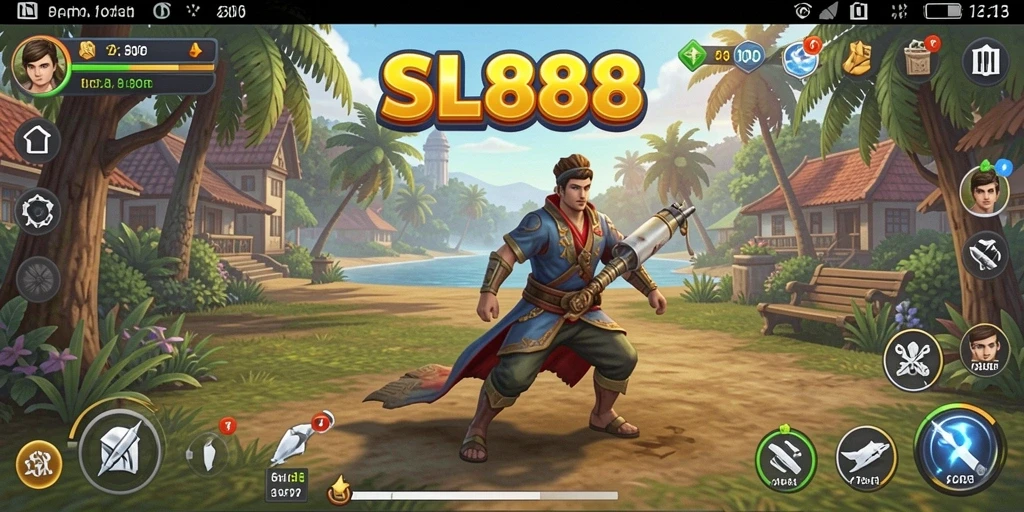 Tampilan gameplay SL888 yang mengasyikkan dan penuh warna.