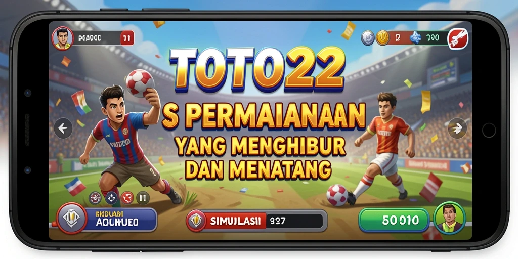 Screenshot utama TOTO22 menampilkan gameplay yang menarik dan interaktif.