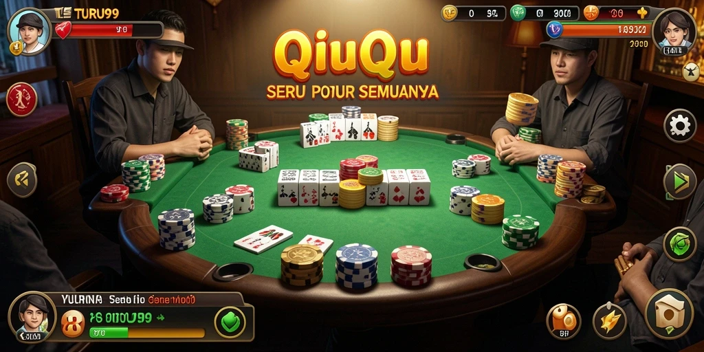 Tampilan gameplay QiuQiu yang menarik dan seru.