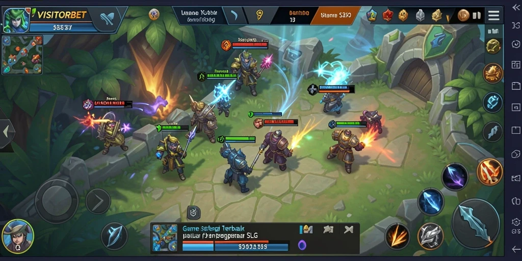 Screenshot gameplay VISITORBET menampilkan aksi strategi yang mendebarkan.