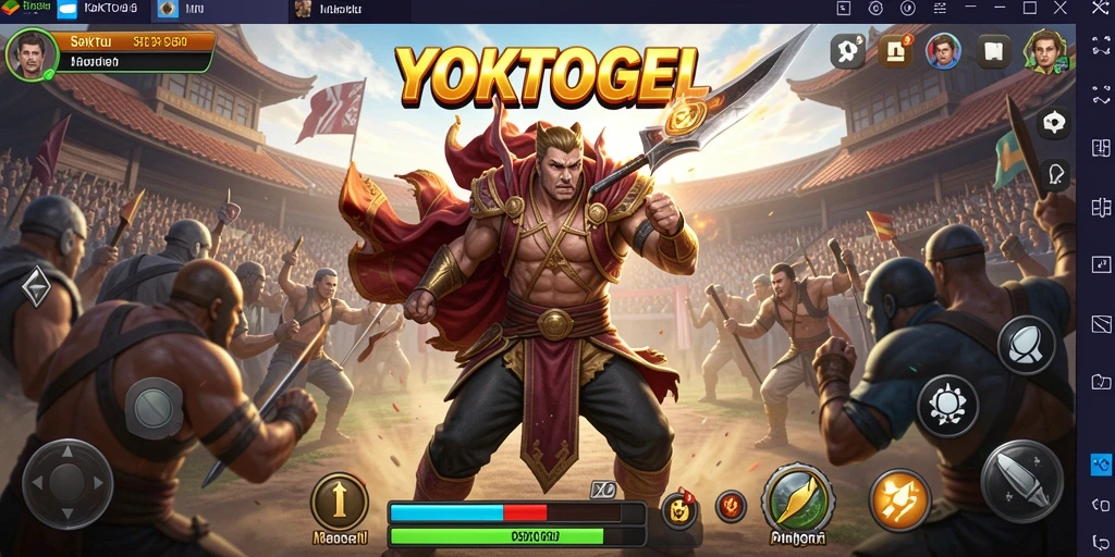 Tampilan gameplay seru dan menegangkan di YOKTOGEL.